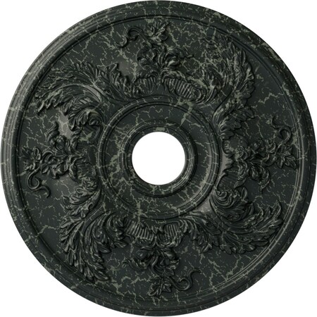 Ekena Millwork Acanthus Twist Medallion (Canopies up to 8 3/8"), 23 5/8"OD x 4 5/8"ID x 1 7/8"P, Painted Turtle CM23ACPTC